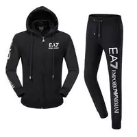 acheter nouvelle couleur Trainingsanzug ea7 armani man hoodie noir